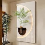 Modern LED Wall Planter Frame with Shelf – Decorative Light Panel for Home & Office - Image 4