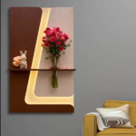LumiBloom Luxury LED Wall Vase Decor for Living Room, Hallway & Home Entrance