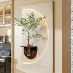 Modern LED Wall Planter Frame with Shelf – Decorative Light Panel for Home & Office - Image 3