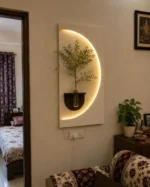 Modern LED Wall Planter Frame with Shelf – Decorative Light Panel for Home & Office - Image 2