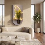 Luxury Butterfly LED Wall Art with Decorative Planter – Modern Ambient Wall Decor for Living Room & Bedroom - Image 3