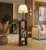 AS Arts And Handicraft Luxury Wooden Floor Lamp with Built-in Display Shelf for Living Room, Bedroom & Home Décor - Image 5