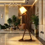 AS Arts And Handicraft Luxury Abstract Wooden Figurine Floor Lamp for Living Room, Bedroom & Modern Home Décor - Image 7