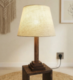 AS Arts And Handicraft Luxury Wooden Floor Lamp with Built-in Display Shelf for Living Room, Bedroom & Home Décor - Image 7