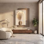 Luxury Modern Arch LED Wall Art with Decorative Pampas Grass Vase – Premium Ambient Wall Decor - Image 9