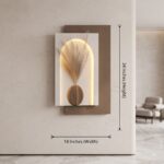 Luxury Modern Arch LED Wall Art with Decorative Pampas Grass Vase – Premium Ambient Wall Decor - Image 5