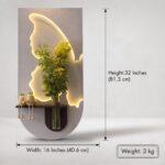 Luxury Butterfly LED Wall Art with Decorative Planter – Modern Ambient Wall Decor for Living Room & Bedroom - Image 4